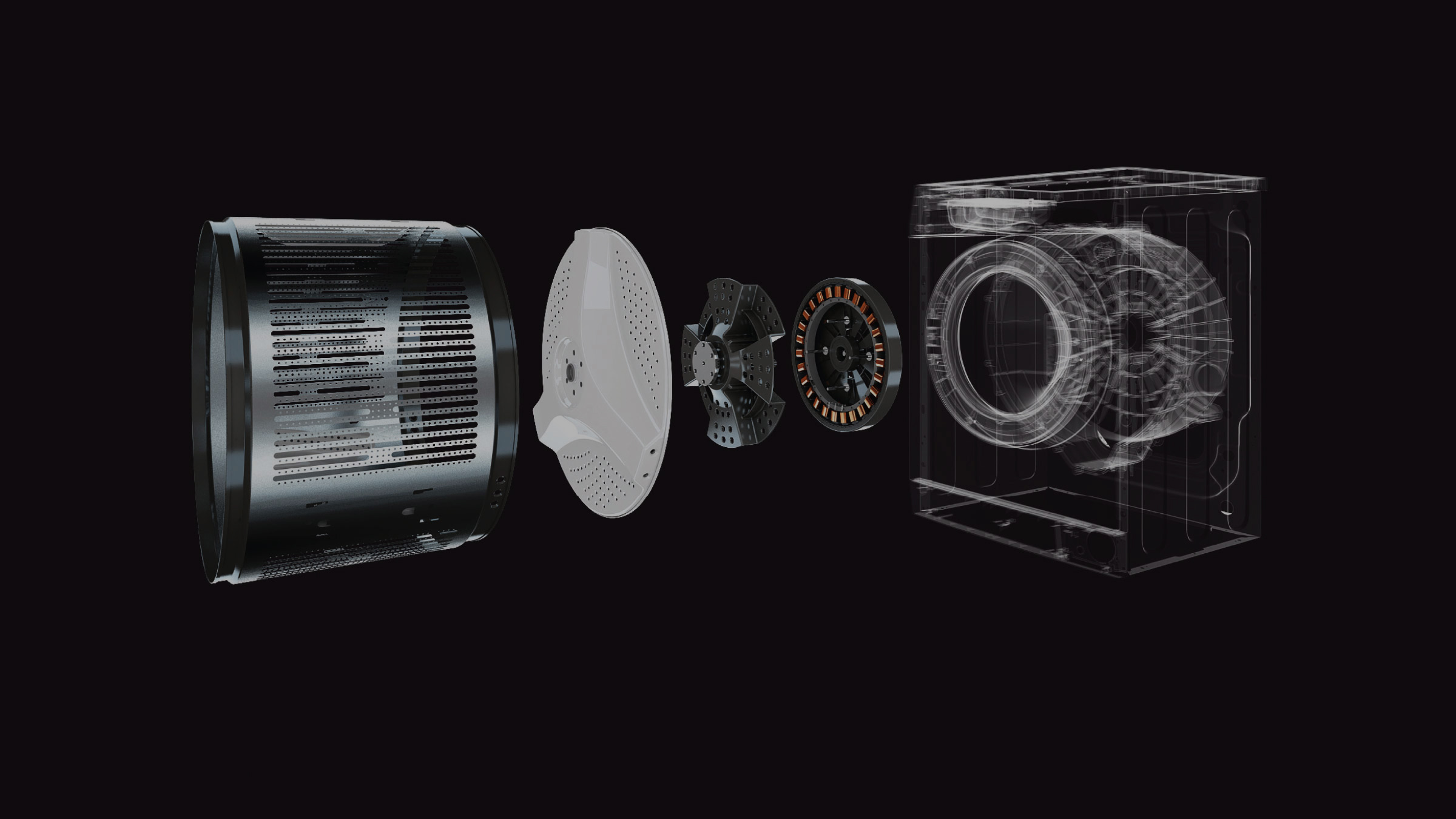 Direct drive washing machines